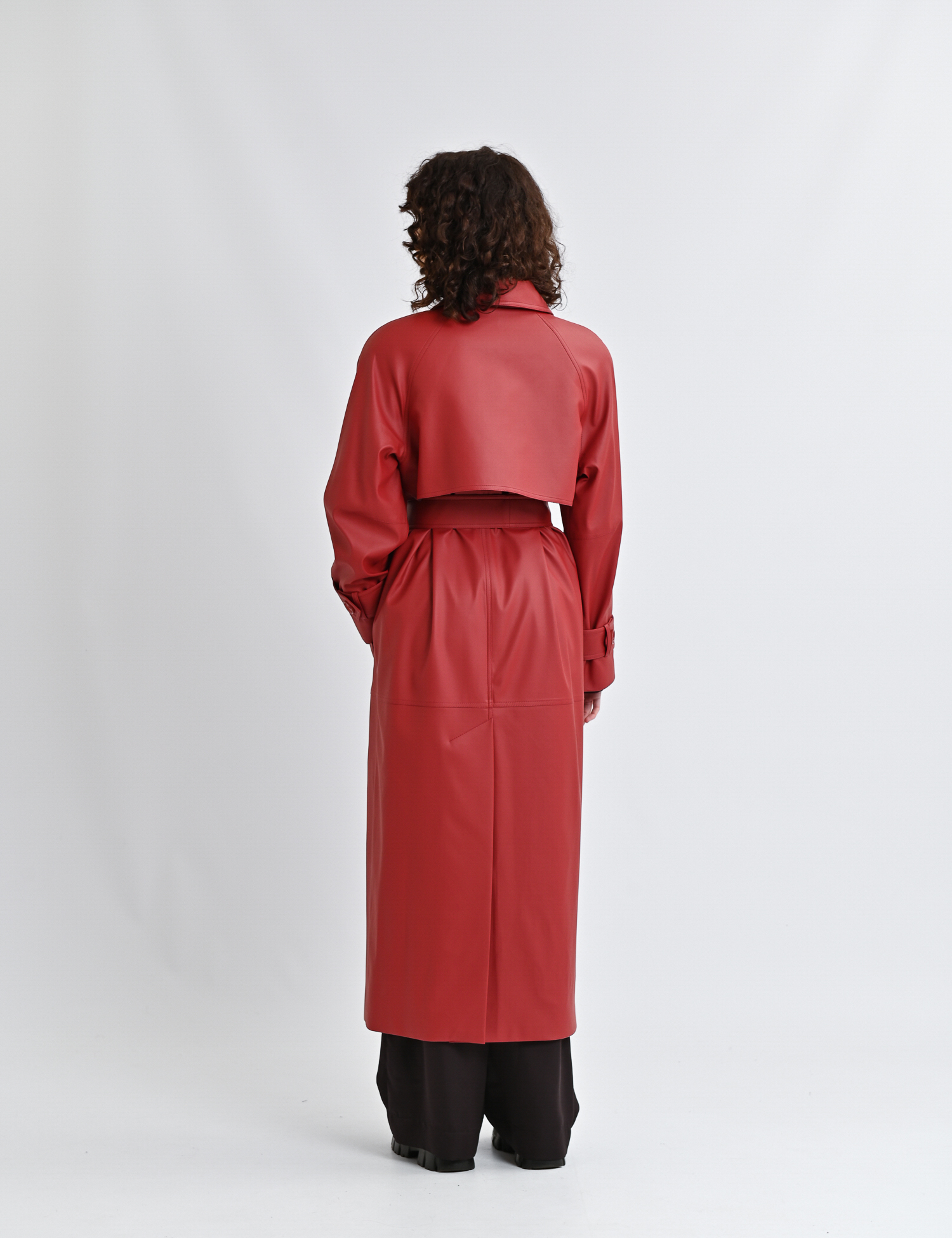 Картинка Плащ бордовий